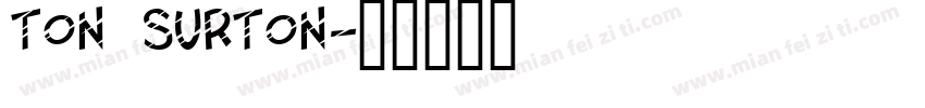 ton surton字体转换